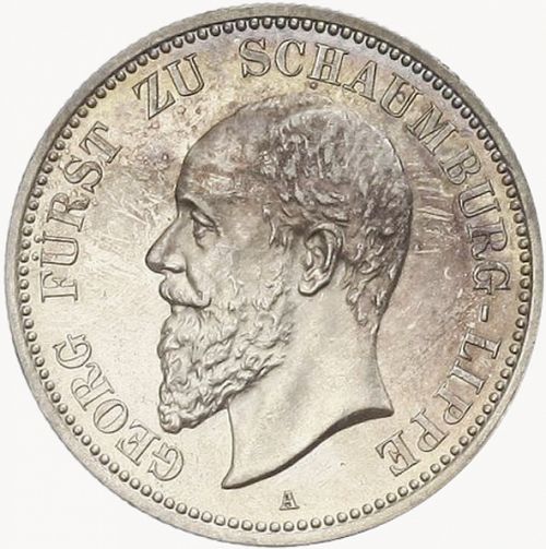 2 Mark Obverse Image minted in GERMANY in 1898A (1871-18 - Empire SCHAUMBURG-LIPPE)  - The Coin Database