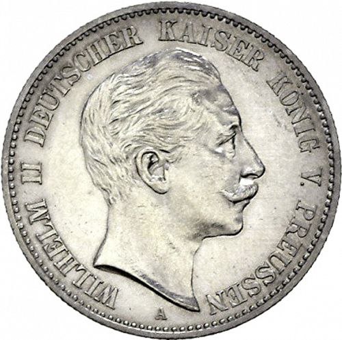 2 Mark Obverse Image minted in GERMANY in 1898A (1871-18 - Empire PRUSSIA)  - The Coin Database