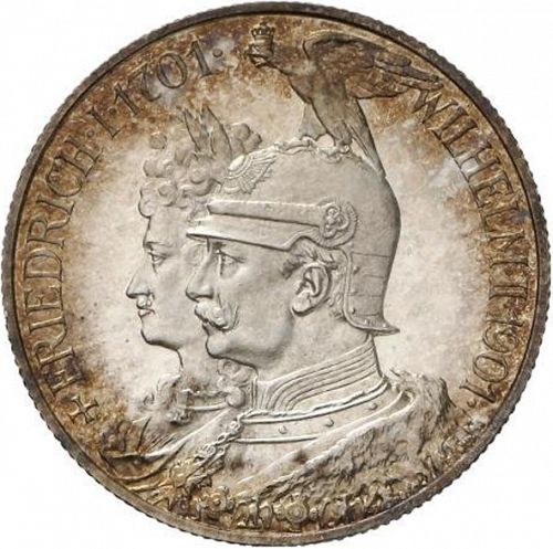 2 Mark Obverse Image minted in GERMANY in 1901A (1871-18 - Empire PRUSSIA)  - The Coin Database