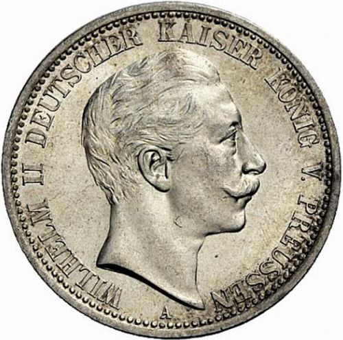 2 Mark Obverse Image minted in GERMANY in 1902A (1871-18 - Empire PRUSSIA)  - The Coin Database