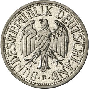 2 Mark Obverse Image minted in GERMANY in 1951F (1949-01 - Federal Republic)  - The Coin Database
