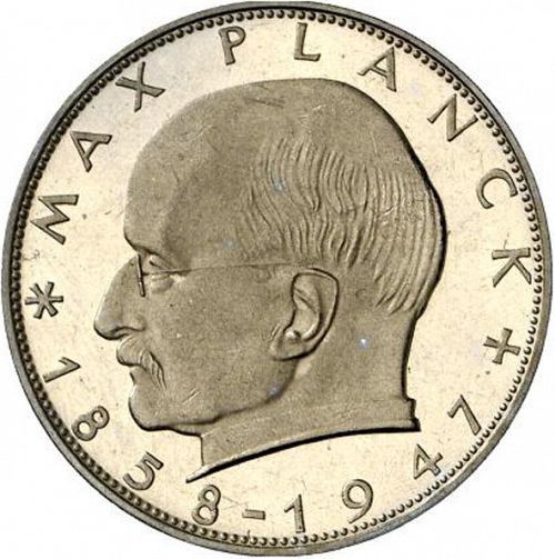 2 Mark Obverse Image minted in GERMANY in 1957D (1949-01 - Federal Republic)  - The Coin Database