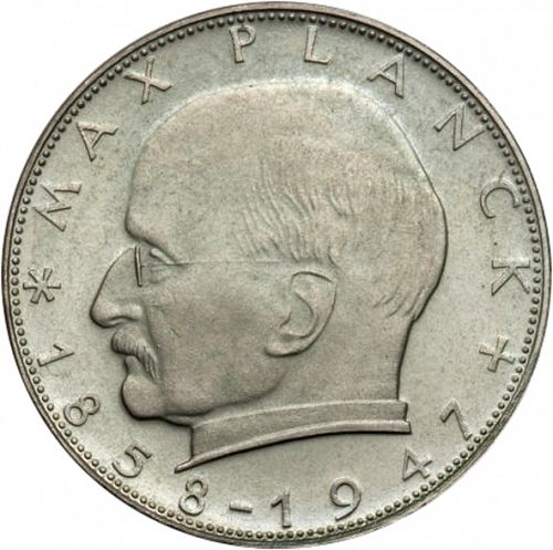2 Mark Reverse Image minted in GERMANY in 1965G (1949-01 - Federal Republic)  - The Coin Database