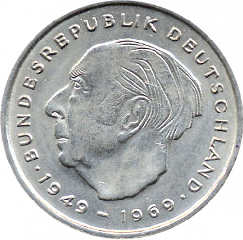 2 Mark Reverse Image minted in GERMANY in 1971D (1949-01 - Federal Republic)  - The Coin Database
