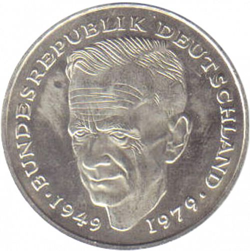 2 Mark Reverse Image minted in GERMANY in 1988F (1949-01 - Federal Republic)  - The Coin Database