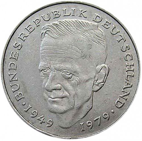 2 Mark Reverse Image minted in GERMANY in 1991J (1949-01 - Federal Republic)  - The Coin Database