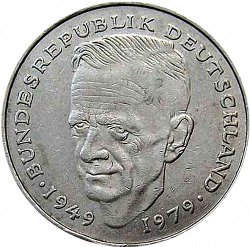 2 Mark Reverse Image minted in GERMANY in 1991J (1949-01 - Federal Republic)  - The Coin Database