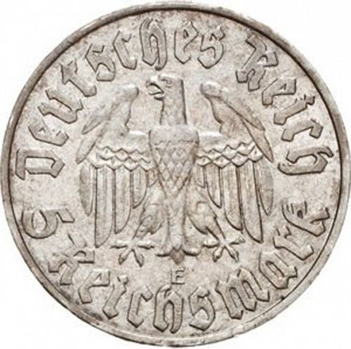 2 Reichsmark Obverse Image minted in GERMANY in 1933E (1933-45 - Thrid Reich)  - The Coin Database