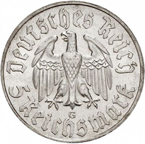 2 Reichsmark Obverse Image minted in GERMANY in 1933G (1933-45 - Thrid Reich)  - The Coin Database