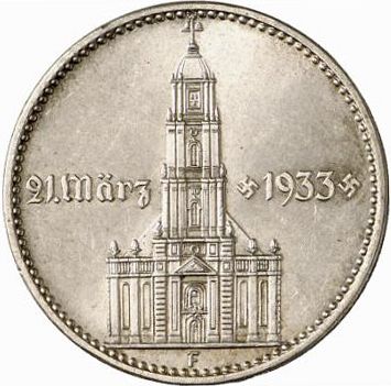 2 Reichsmark Reverse Image minted in GERMANY in 1934F (1933-45 - Thrid Reich)  - The Coin Database