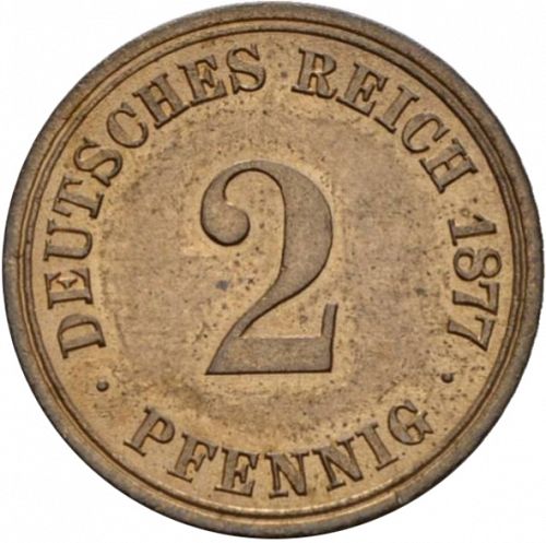 2 Pfenning Obverse Image minted in GERMANY in 1873C (1871-18 - Empire)  - The Coin Database