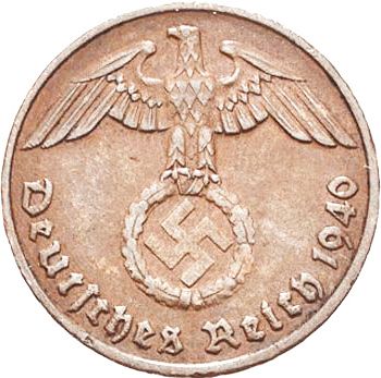 2 Reichspfenning Obverse Image minted in GERMANY in 1940G (1933-45 - Thrid Reich)  - The Coin Database