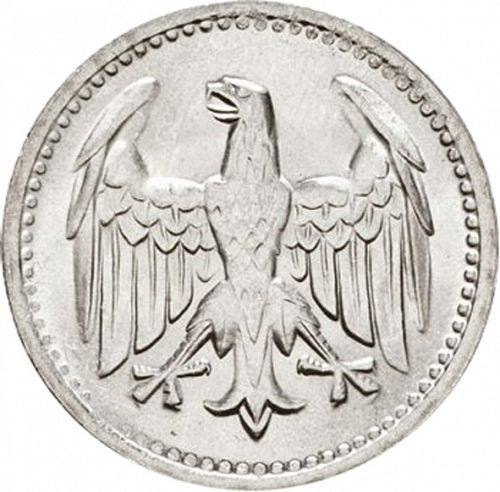 3 Mark Reverse Image minted in GERMANY in 1924D (1924-38 - Weimar Republic - Reichsmark)  - The Coin Database