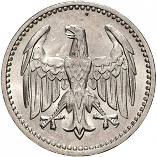 3 Mark Reverse Image minted in GERMANY in 1924J (1924-38 - Weimar Republic - Reichsmark)  - The Coin Database