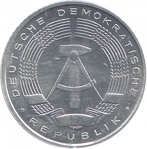 50 Pfennig Obverse Image minted in GERMANY in 1985A (1949-90 - Democratic Republic)  - The Coin Database
