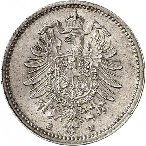 50 Pfenning Reverse Image minted in GERMANY in 1876H (1871-18 - Empire)  - The Coin Database