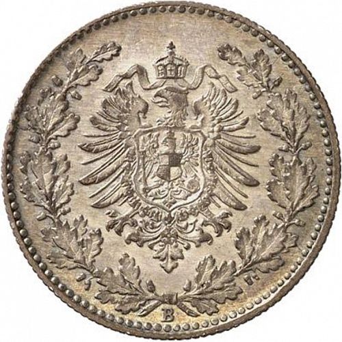 50 Pfenning Reverse Image minted in GERMANY in 1877B (1871-18 - Empire)  - The Coin Database