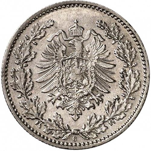 50 Pfenning Reverse Image minted in GERMANY in 1877C (1871-18 - Empire)  - The Coin Database