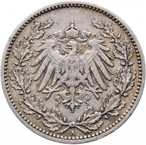 50 Pfenning Reverse Image minted in GERMANY in 1896A (1871-18 - Empire)  - The Coin Database