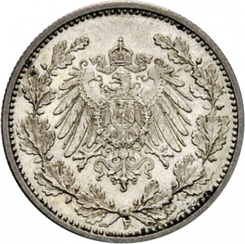 50 Pfenning Reverse Image minted in GERMANY in 1902F (1871-18 - Empire)  - The Coin Database