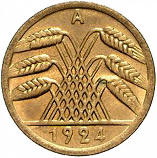 50 Pfenning Reverse Image minted in GERMANY in 1924A (1923-29 - Weimar Republic - Rentenmark)  - The Coin Database