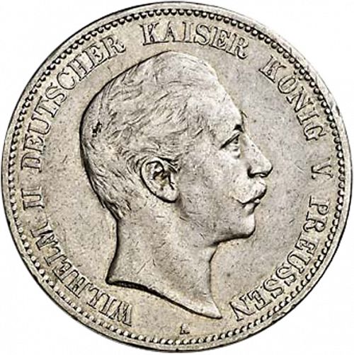 5 Mark Obverse Image minted in GERMANY in 1903A (1871-18 - Empire PRUSSIA)  - The Coin Database