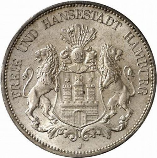 5 Mark Obverse Image minted in GERMANY in 1913J (1871-18 - Empire HAMBURG)  - The Coin Database