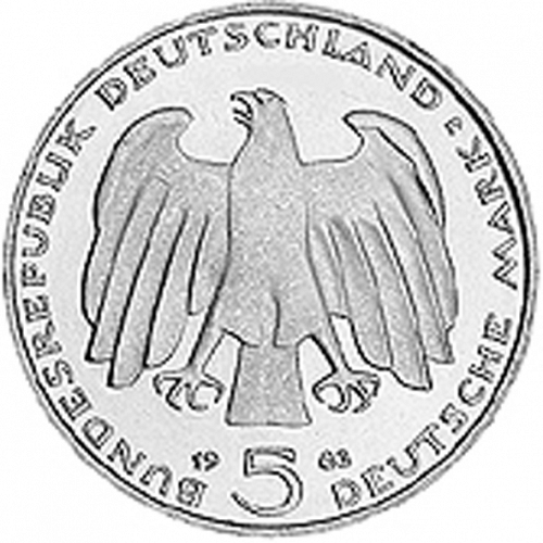 5 Mark Obverse Image minted in GERMANY in 1983J (1949-01 - Federal Republic - Commemorative)  - The Coin Database