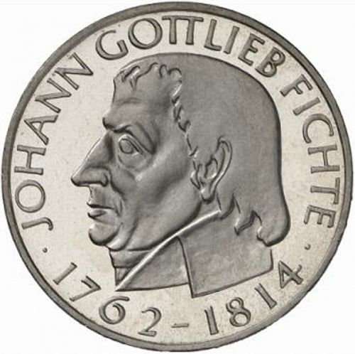 5 Mark Reverse Image minted in GERMANY in 1964J (1949-01 - Federal Republic - Commemorative)  - The Coin Database