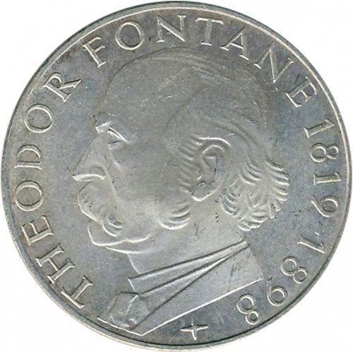 5 Mark Reverse Image minted in GERMANY in 1969G (1949-01 - Federal Republic - Commemorative)  - The Coin Database