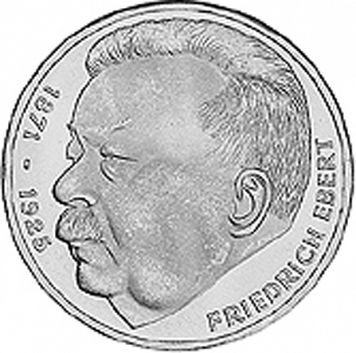 5 Mark Reverse Image minted in GERMANY in 1975J (1949-01 - Federal Republic - Commemorative)  - The Coin Database