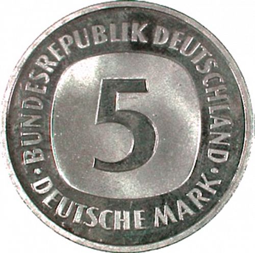 5 Mark Reverse Image minted in GERMANY in 1976D (1949-01 - Federal Republic)  - The Coin Database
