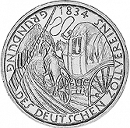 5 Mark Reverse Image minted in GERMANY in 1984D (1949-01 - Federal Republic - Commemorative)  - The Coin Database
