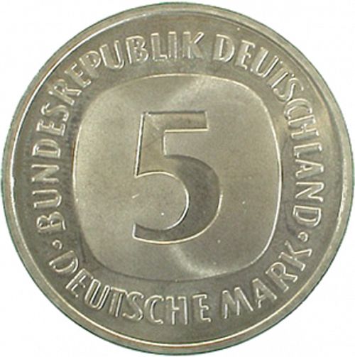 5 Mark Reverse Image minted in GERMANY in 1995A (1949-01 - Federal Republic)  - The Coin Database