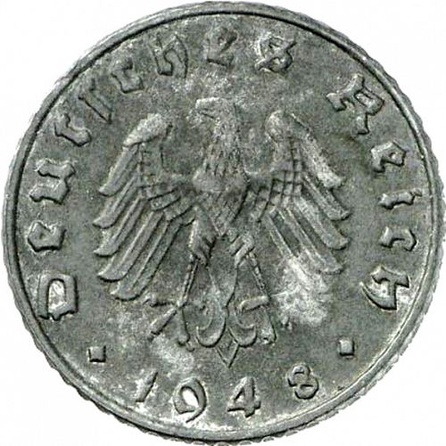 5 Reichspfennig Reverse Image minted in GERMANY in 1948E (1944-48 - Allied Occupation)  - The Coin Database