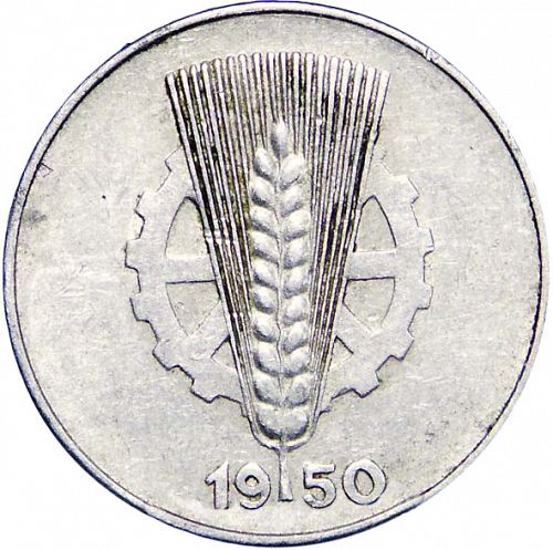 5 Pfennig Reverse Image minted in GERMANY in 1950A (1949-90 - Democratic Republic)  - The Coin Database