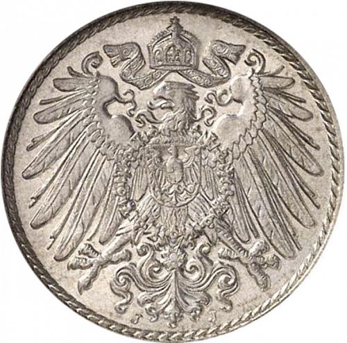 5 Pfenning Reverse Image minted in GERMANY in 1910J (1871-18 - Empire)  - The Coin Database