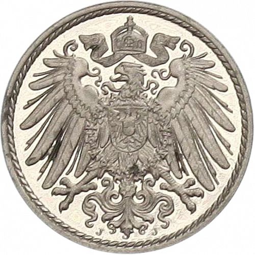 5 Pfenning Reverse Image minted in GERMANY in 1912J (1871-18 - Empire)  - The Coin Database