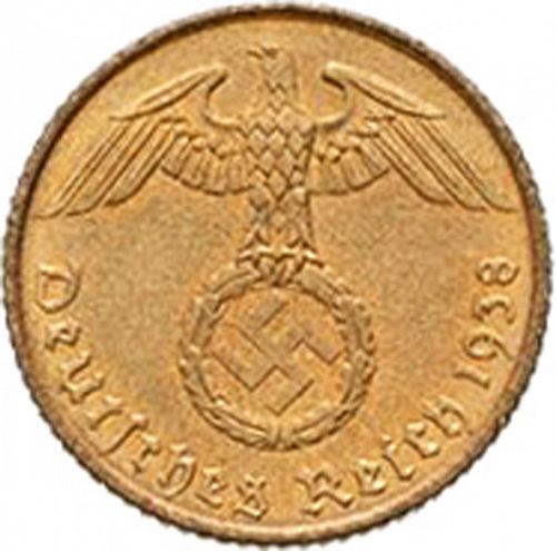 5 Reichspfenning Obverse Image minted in GERMANY in 1938A (1933-45 - Thrid Reich)  - The Coin Database