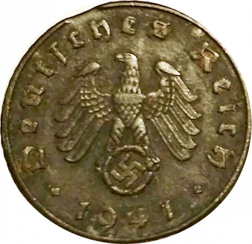 5 Reichspfenning Obverse Image minted in GERMANY in 1941A (1933-45 - Thrid Reich)  - The Coin Database