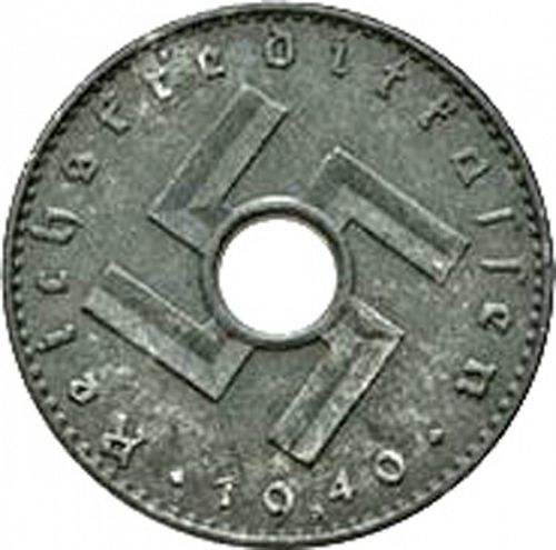 5 Reichspfenning Obverse Image minted in GERMANY in 1940A (1940-41 - Thrid Reich - Military Coinage)  - The Coin Database