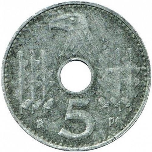 5 Reichspfenning Reverse Image minted in GERMANY in 1940G (1940-41 - Thrid Reich - Military Coinage)  - The Coin Database