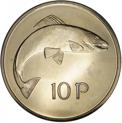 10P - Ten Pence Obverse Image minted in IRELAND in 1971 (1971-01 - Eire - Decimal Coinage)  - The Coin Database