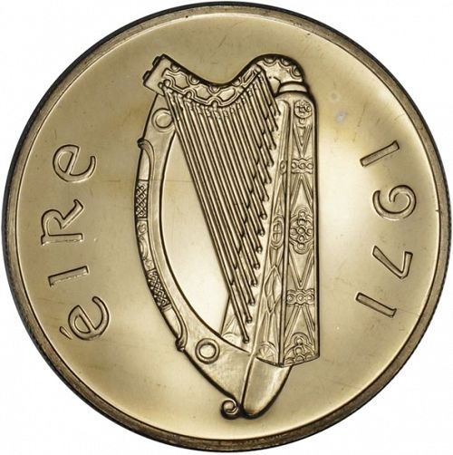 10P - Ten Pence Reverse Image minted in IRELAND in 1971 (1971-01 - Eire - Decimal Coinage)  - The Coin Database