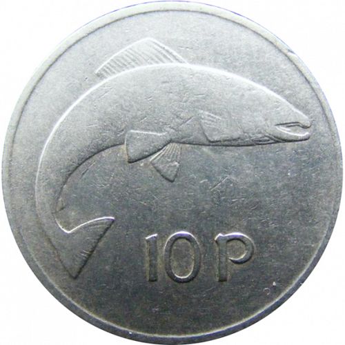 10P - Ten Pence Reverse Image minted in IRELAND in 1975 (1971-01 - Eire - Decimal Coinage)  - The Coin Database