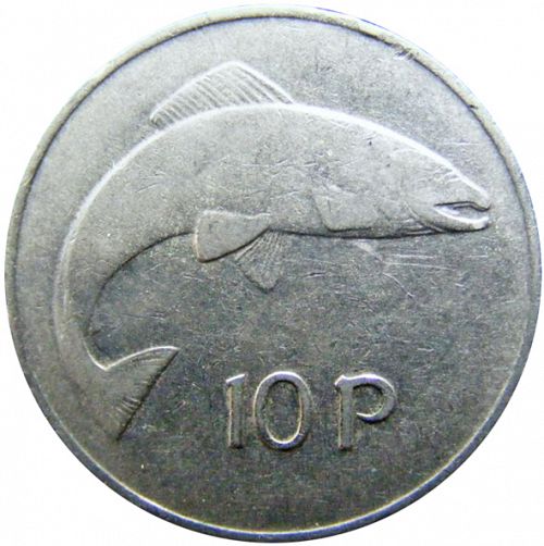 10P - Ten Pence Reverse Image minted in IRELAND in 1980 (1971-01 - Eire - Decimal Coinage)  - The Coin Database