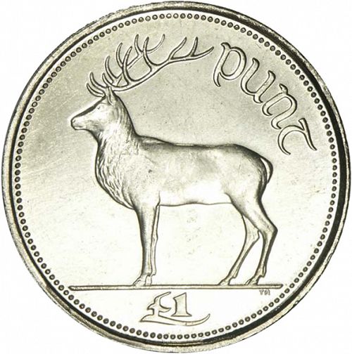 £1 - Pound (Punt) Reverse Image minted in IRELAND in 2000 (1971-01 - Eire - Decimal Coinage)  - The Coin Database