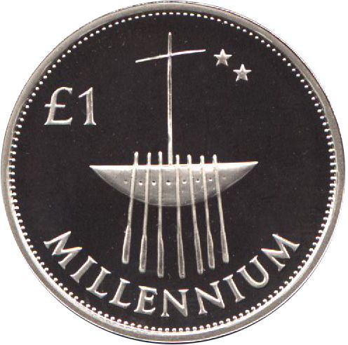 £1 - Pound (Punt) Reverse Image minted in IRELAND in 2000 (1971-01 - Eire - Decimal Coinage)  - The Coin Database
