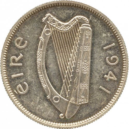 2s6d - Half Crown Obverse Image minted in IRELAND in 1941 (1938-70 - Eire)  - The Coin Database