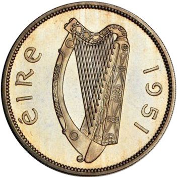 2s6d - Half Crown Obverse Image minted in IRELAND in 1951 (1938-70 - Eire)  - The Coin Database